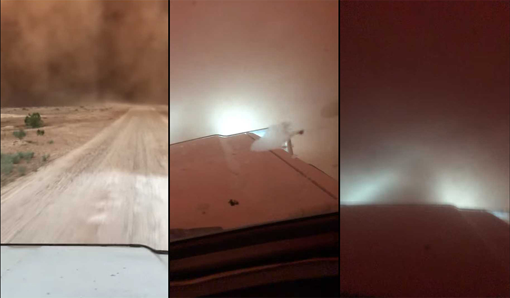 ขับรถฝ่าพายุทะเลทราย น่ากลัวขนาดนี้เลยเหรอ!?