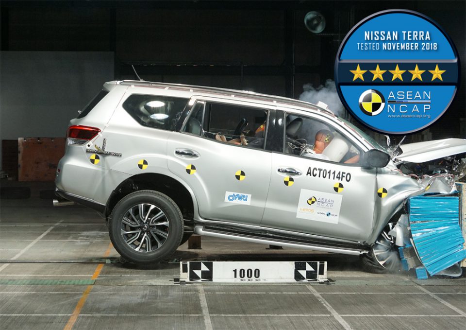 Nissan Terra คว้ารางวัลมาตรฐานปลอดภัยสูงสุดระดับ 5 ดาว จาก ASEAN NCAP