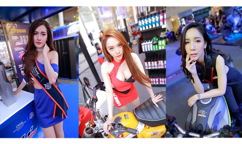 เก็บตก!! ภาพพริตตี้สาวสวยส่งตรงจากงาน "Bangkok Motorbike Festival 2019"