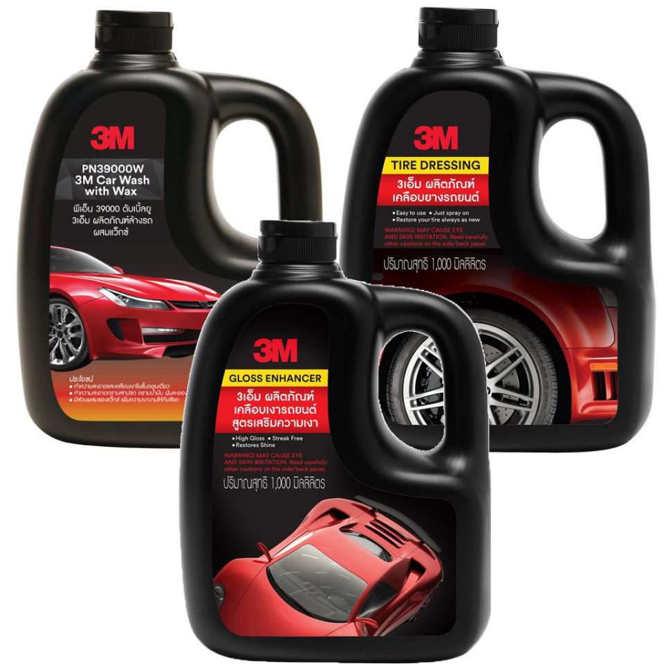 3M เปิดตัวผลิตภัณฑ์เคลือบเงารถยนต์และยางรถยนต์ 3M Gloss Enhancer - 3M Tire Dressing ชนิด Re-fill