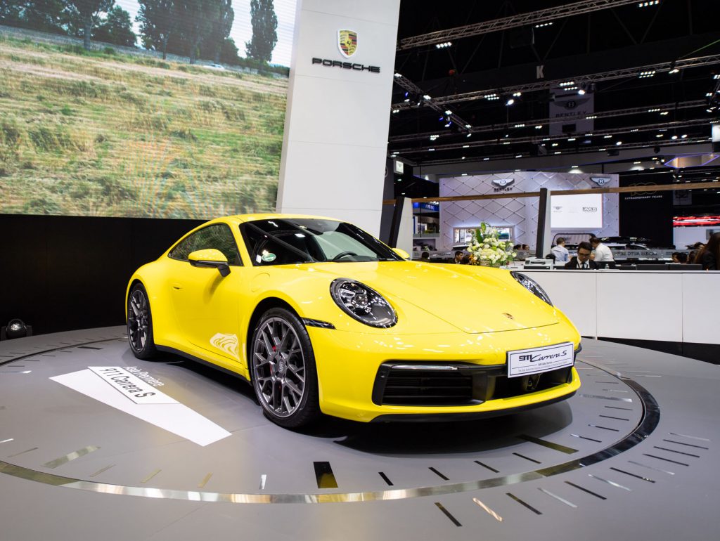 The new Porsche 911 เปิดตัวอย่างเป็นทางการครั้งแรกในเอเชีย ที่งาน Motor Show 2019