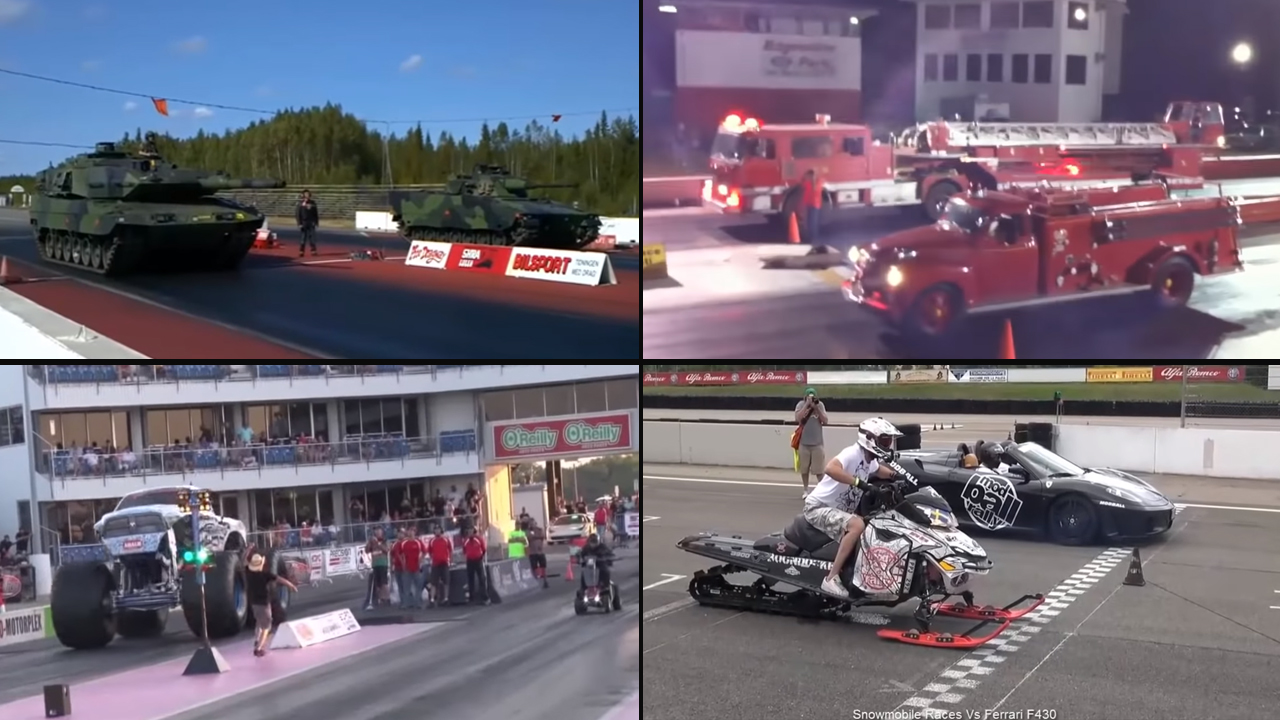 ชมท็อป 10 การแข่งแดร็กเรซซิ่งสุดแปลกที่ไม่น่าจะเกิดขึ้นจริงได้