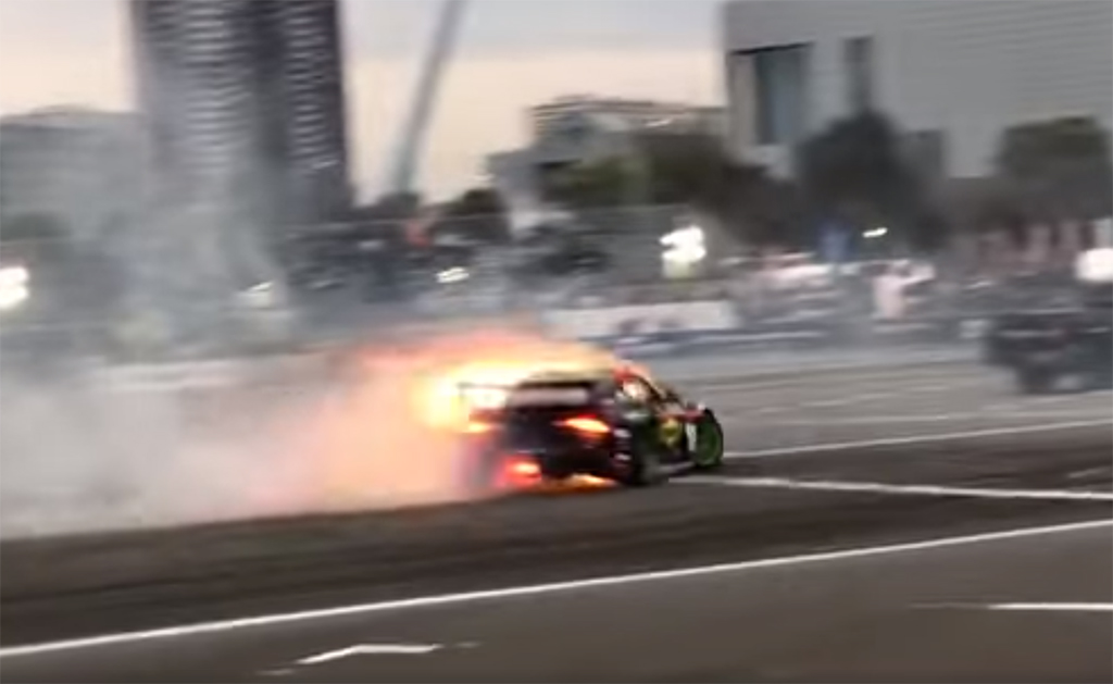 Toyota Supra ใหม่ ขุมพลัง 2JZ โชว์ดริฟท์ไม่ทันไรไฟก็ไหม้ซะแล้ว