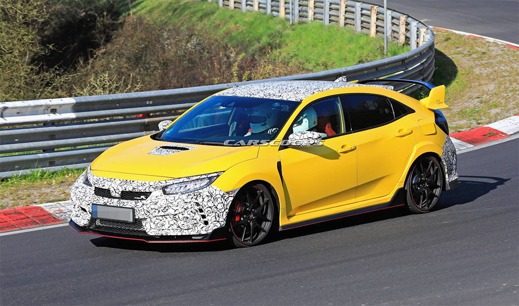 Honda Civic Type R รุ่นปรับโฉมโผล่วิ่งทดสอบที่สนาม Nürburgring