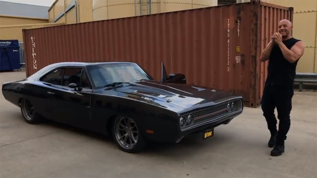 Vin Diesel ถูกเพื่อนกองถ่าย Fast 9 เซอร์ไพรส์วันเกิดด้วย Dodge Charger คันงาม