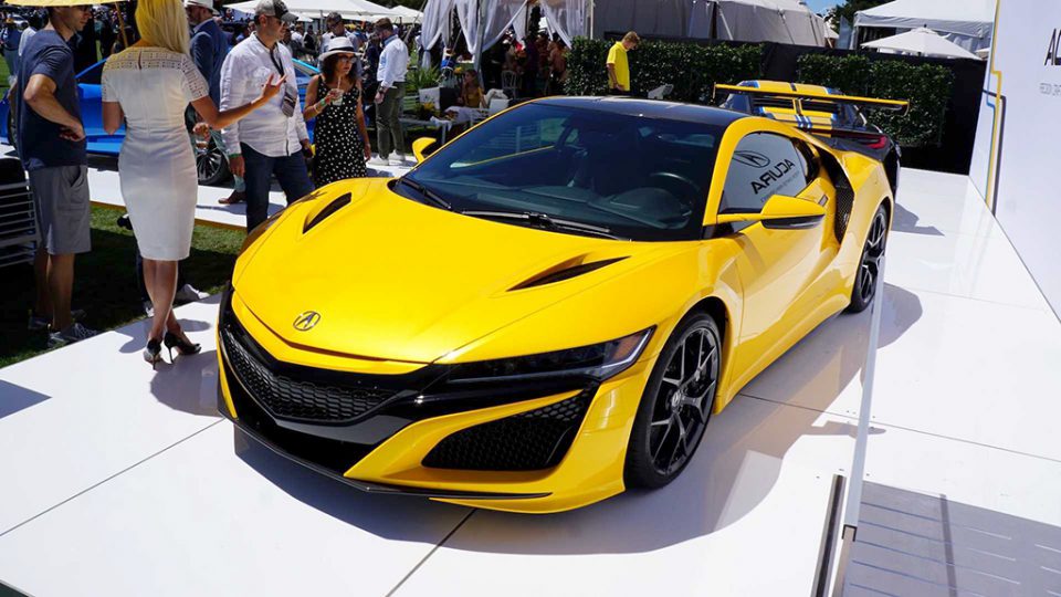 Acura Type S Concept และ NSX Indy Yellow Pearl