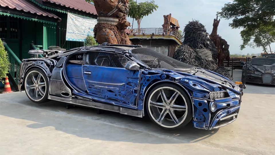 Bugatti Chiron เวอร์ชั่นทำจากเศษเหล็ก