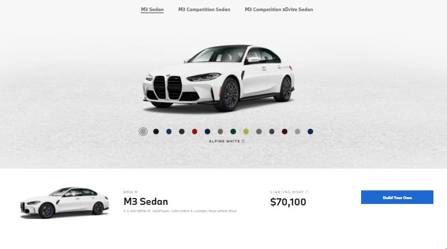 ราคารถ BMW M3