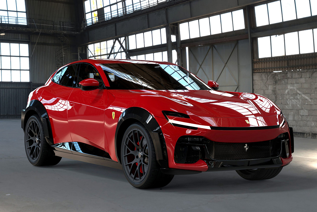 Ferrari Purosangue สวมชุดแต่งไวด์บอดี้จากสำนัก DMC กว้างขึ้นและเสียงลั่นก็เดิม