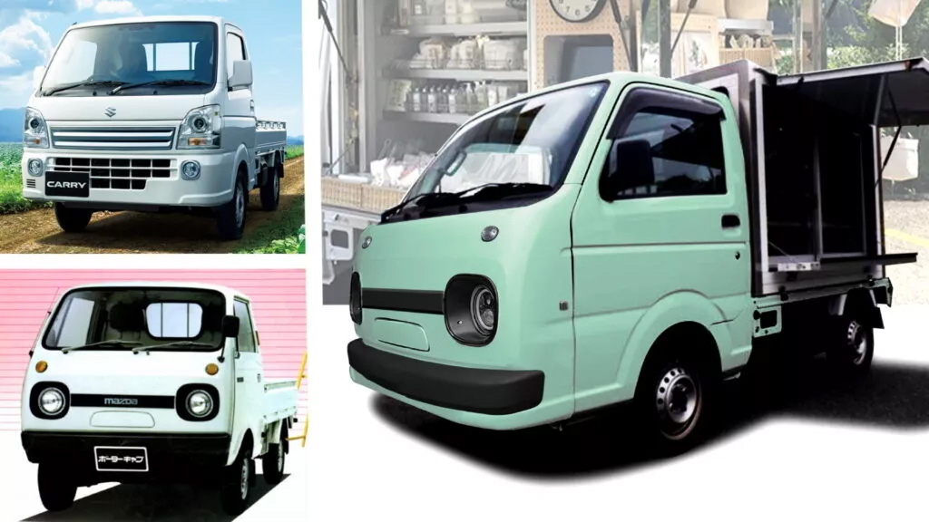 จูนเนอร์โชว์แปลงโฉม Suzuki Carry ในไตล์ย้อนยุคเรียนแบบรถบรรทุกของ Mazda จากยุค 70
