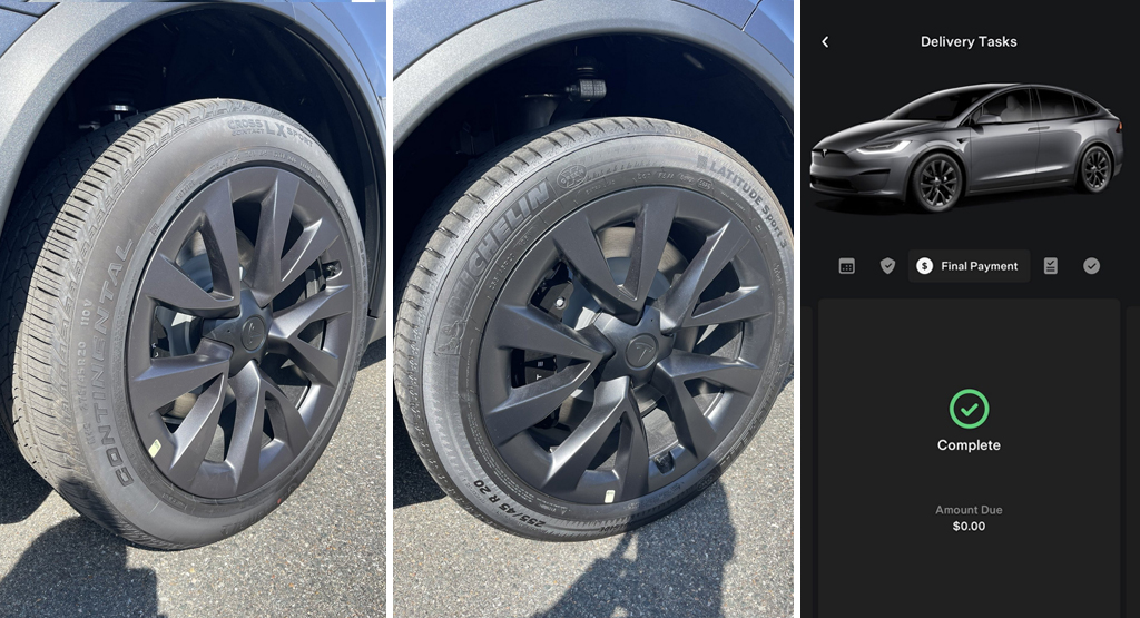 ลูกค้าบ่นซื้อ Tesla Model X Plaid คันใหม่ แต่กลับได้ชุดยางที่ไม่เข้ากันซะงั้น