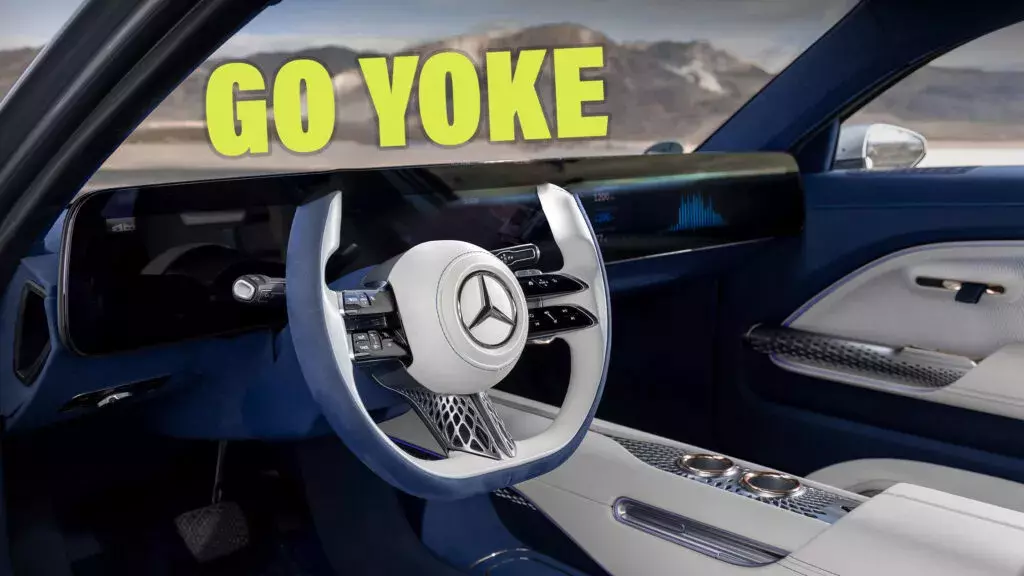 Mercedes-Benz S-Class เจนใหม่ อาจมีพวงมาลัยแบบ yoke พร้อมระบบ Steer-By-Wire