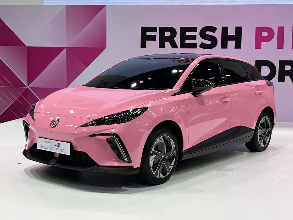 New MG4 Electric สีชมพู FRESH PINK ใหม่