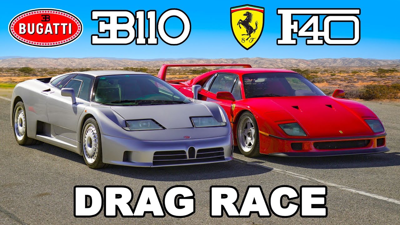 Bugatti EB110 vs Ferrari F40 การประลองของซูเปอร์คาร์ที่สุดแห่งยุค 90