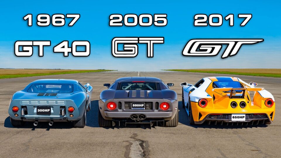 จับ Ford GT ทุกเจนฯ แข่งแดร็กเรซ ดูให้รู้เทคโนโลยีมาไกลแค่ไหนแล้ว